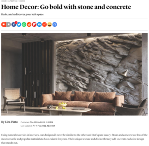 Go bold with stone and concrete by Liza Pinto